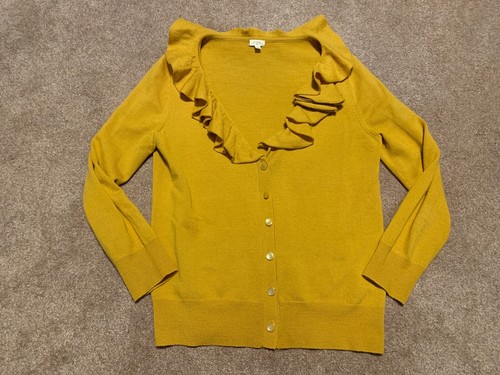 100% Merino Wool Cardigan Sweater Small 