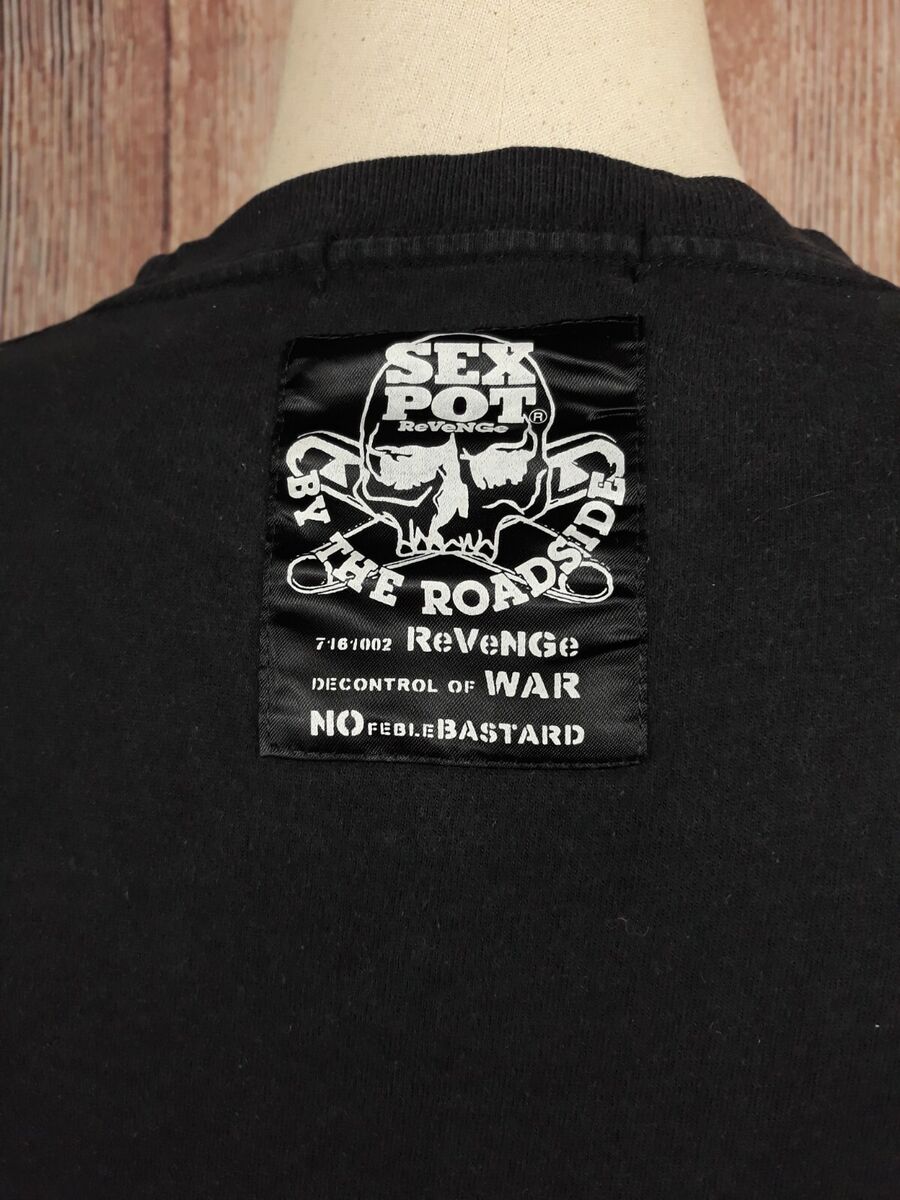 Sex Pot ReVeNGe Women's Short Sleeve Black Punk T-shirt Size Sex Pot ReVeNGe Women's Short Sleeve Black Punk T-shirt Size