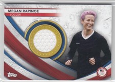 2020 2021 Megan Rapinoe Topps Olympics SHIRT FABRIC RELIC - MR USA Soccer