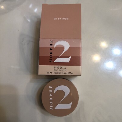 Morphe 2 Quad Goals Multi-Palette Oh-So Nudie 10.5g Eyes, Cheeks, Lips NIB