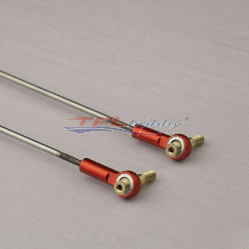 Quality 2PCS M2 Model Boat Rudder Red Connector w/ Steering Gear to Use ...