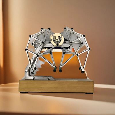 Vintage Metal Four Legs Walking Engine Model Kits Mechanical Toys Craft GiftlT