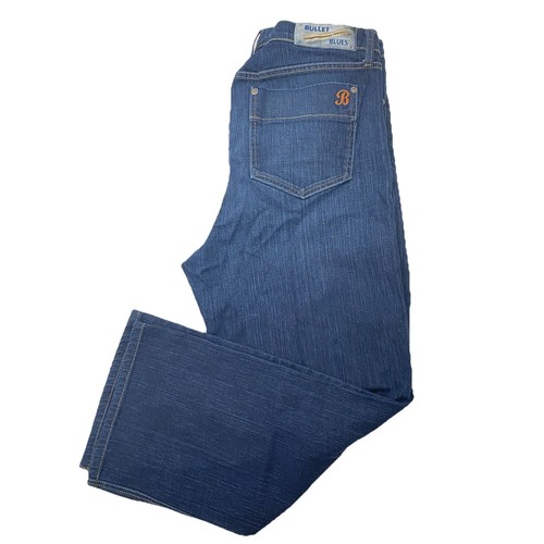 Bullet Blues Company Straight Leg Wide Leg Designer Jeans Men's 36x32 Casual - Picture 4 of 14