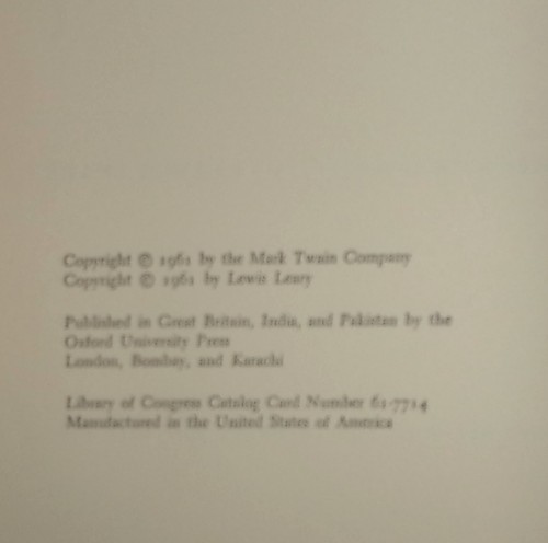 MARK TWAIN'S LETTERS TO MARY-Mary Benjamin Rogers-Edited by Lewis Leary-Ex HC DJ - Picture 4 of 5