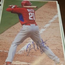 daniel brito signed 8x10 autographed photo picture philadlephia phillies real 1