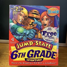 Jump Start Adventures 6th Grade Deluxe 2 CD Set Windows Mac BRAND NEW  CD-Rom