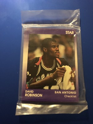 1991 Star Co. David Robinson Spurs Purple 11 Card Set Sealed