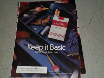1997 BASIC CIGARETTES AD / ARTICLE