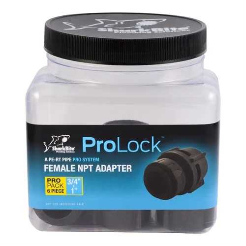 SharkBite ProLock 3/4 in Push-to-Connect x FIP Plastic Adapter Fitting (6-Pack)