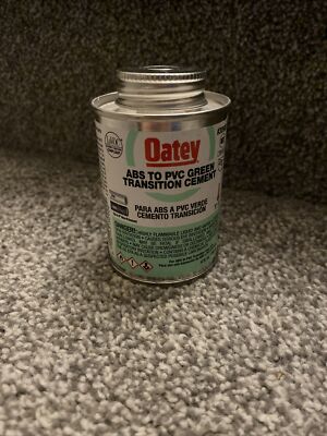Oatey Green Transition Cement For ABS/PVC 4 oz