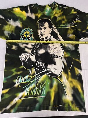 #WWF #プロレス TATANKA ビンテージ Tシャツ 1992年物！発見！ Vintage Tatanka 1992 WWF T-Shirt 90s Wrestling WWE WCW NWO ECW