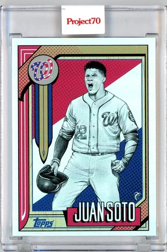 2021 TOPPS PROJECT 70 - JUAN SOTO BY MISTER CARTOON - RAINBOW FOIL 19/70 #544