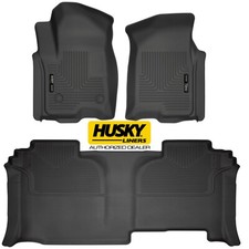 Husky Weatherbeater Floor Mats For Chevy Silverado Gmc Sierra 1500 2500 3500 Husky Weatherbeater Floor Mats For Chevy Silverado Gmc Sierra 1500 2500 3500