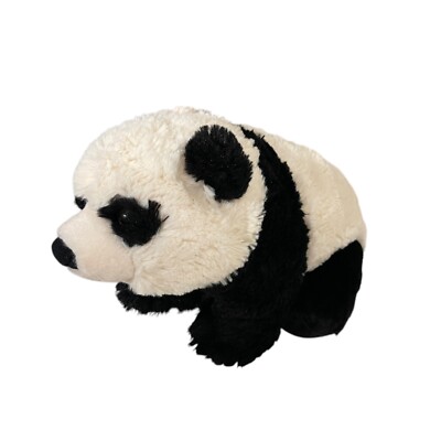 Wild Republic Panda Bear Stuffed Animal Plush Black White 11''