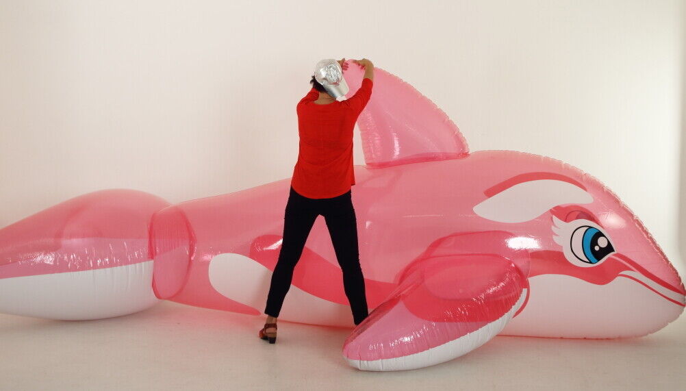 Huge *Pink Transparant* whale 16+ feet/5 meter+ Shiny Pool Huge *Pink Transparant* whale 16+ feet/5 meter+ Shiny Pool