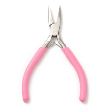 1x Needle Nose Plier Chain Nose Steel Slip Joint Jewelry Making Plier Tool Pink