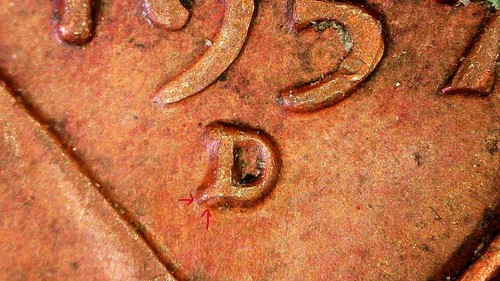 1957-D/D Lincoln Wheat Cent; Minting Error--RPM!!! (WC-048) - Picture 3 of 7