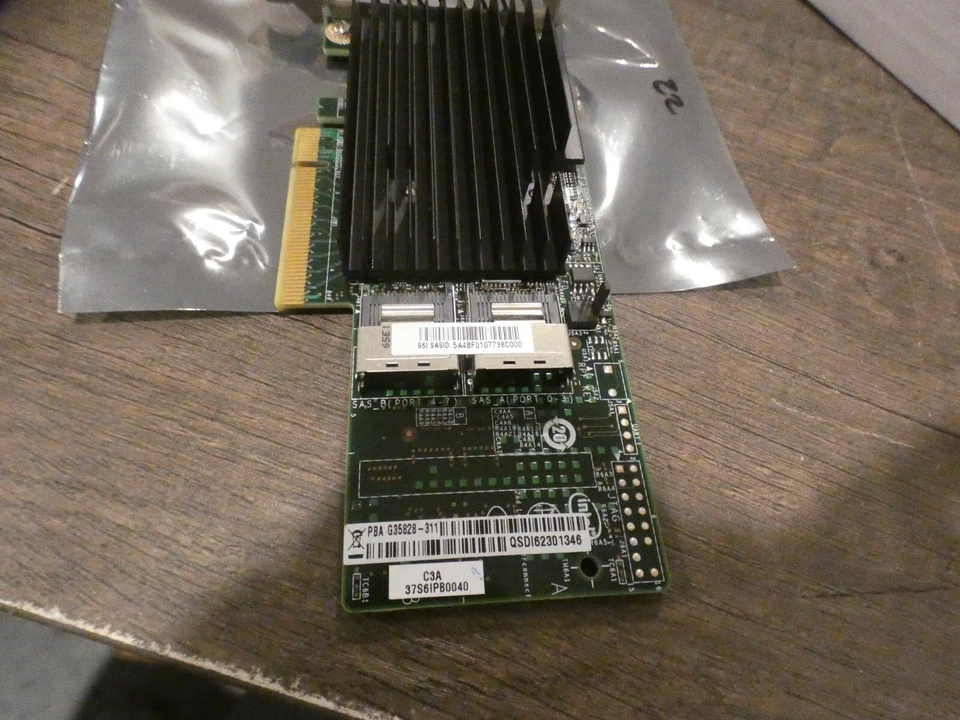 Intel Genuine 8-Lane 6Gbps SAS SATA PCIE x8 Internal Raid Card PBA G35828-311 LP - Image 3 of 4
