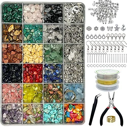 Xmada Jewelry Making Kit - 1587 PCS Beads for Jewelry Making Jewelry Making  S