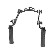 Rubber-covered ARRI Rosette Hand Grip  15mm Railblock Adapter for Shoulder Rig