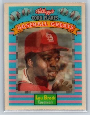 1991 Kellogg's Lou Brock #10 Corn Flakes