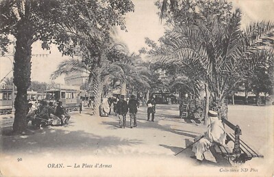 Old postcard ALGERIA / ORAN / LA PLACE D'ARMES