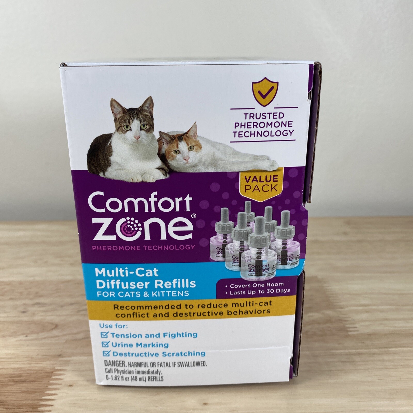 comfort zone multicat diffuser refills 6 pack
