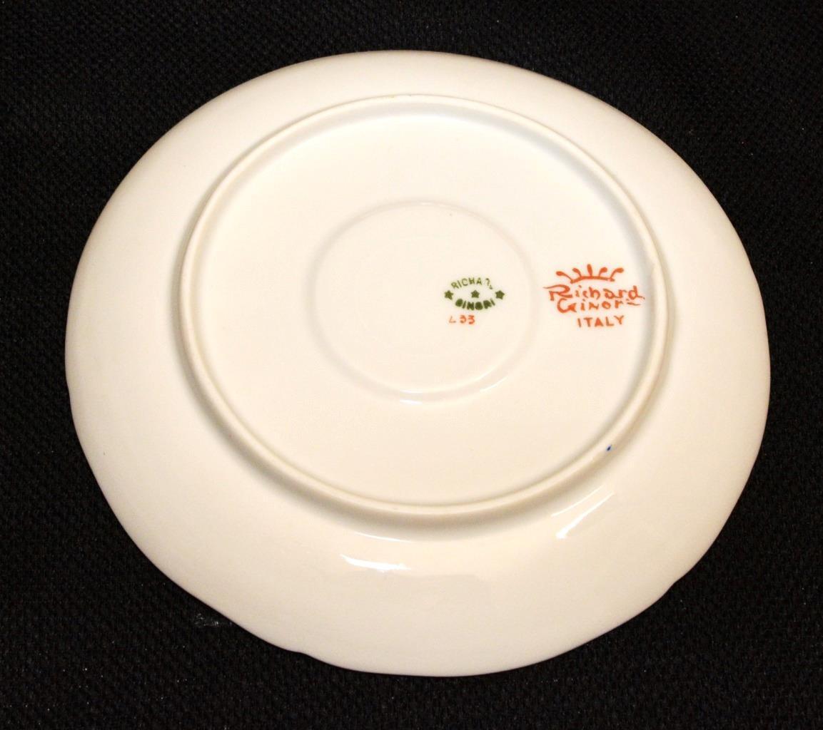 Vintage RICHARD GINORI China Italy FISHERMAN Pattern 5 1/4 Vintage RICHARD GINORI China Italy FISHERMAN Pattern 5 1/4