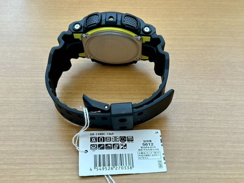 CASIO G-SHOCK GA-140DC-1AJF Black x Yellow Men's Wrist Watch Ana-Digi New in Box - Picture 4 of 4