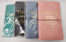4 Pack THANK YOU FOR BEING AWESOME" Employee Appreciation Journal PU leather