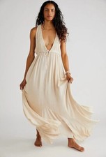 Free People Free-Est Showstopper Midi Dress Billowy Tiered Asymmetrical S 280489