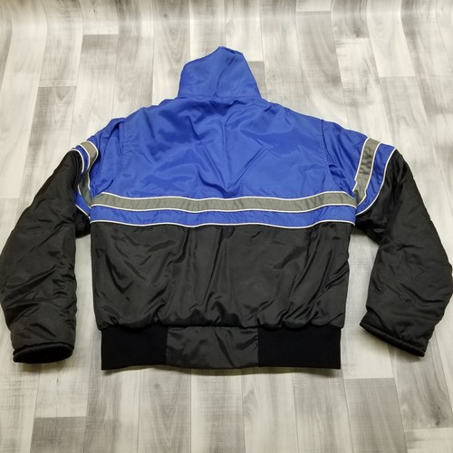 ✅VTG Polaris Snowmobile Bomber Jacket Men's LARGE Quilted lining Union Made USA - Picture 2 of 8