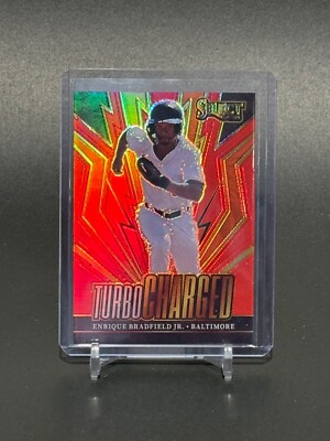 Select 6 2024 Panini Select #6 Enrique Bradfield Jr. Rookie Red Turbo Charged ...