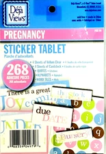 Pregnancy Sticker Tablet  Alphabets Vellum Quotes Words Tiles Deja Views 268 pcs