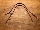 Pair of Alfa Romeo P2 CIJ Engine Hood Straps 2 Leather Straps Belts