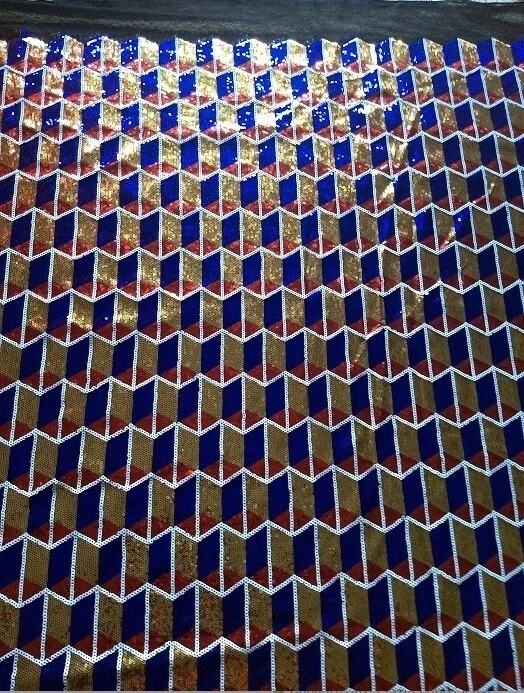 5yds - Sparkling Sequins Multi-Color Mesh for Special Occasion, Wedding Fabric - Image 4 of 4