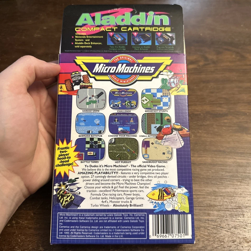 Brand New - Micro Machines - Aladdin Deck Enhancer (Nintendo NES) Sealed - Image 4 of 4