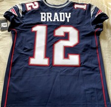Tom Brady Patriots 2017 2018 authentic Nike Elite NFL navy game model jersey NEW