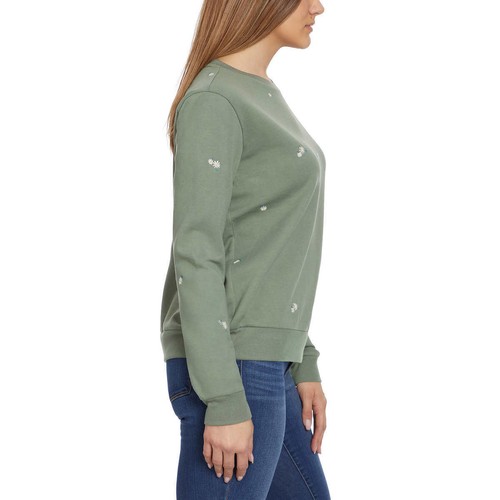 NWT Gloria Vanderbilt Floral Embroidered Crewneck Pullover Sweater Top Sz: S-3X - 第 12/18 張圖片