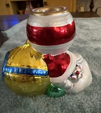 Dept. 56 Metallic Christmas Candle Holder Santa, Tree, Ornament  Department 56