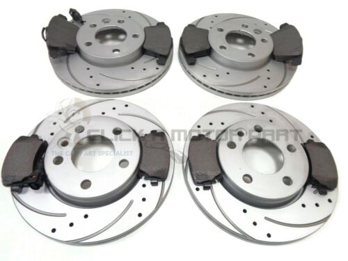VW CARAVELLE 1.9 TDi 2.0 2.5 TDi FRONT & REAR DRILLED BRAKE DISCS & MINTEX PADS - Picture 1 of 1