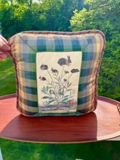 Chintz Rabbit Pillow, Scully & Scully, Pierre Deux, Designer VTG  Throw Pillow