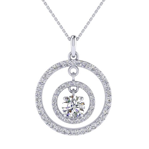 Collier Mangalsutra En Or 18K Avec Diamants 0,71 Ct - Ronds Brillants, Certificat, Idéal Mariage