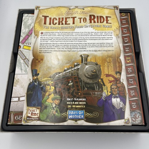 Days of Wonder Ticket To Ride by Alan R. Moon Train Adventure Game 100% Complete - Picture 3 of 5