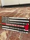 Firefighter Flag Sign John 15:13 6 x 12 Handpainted