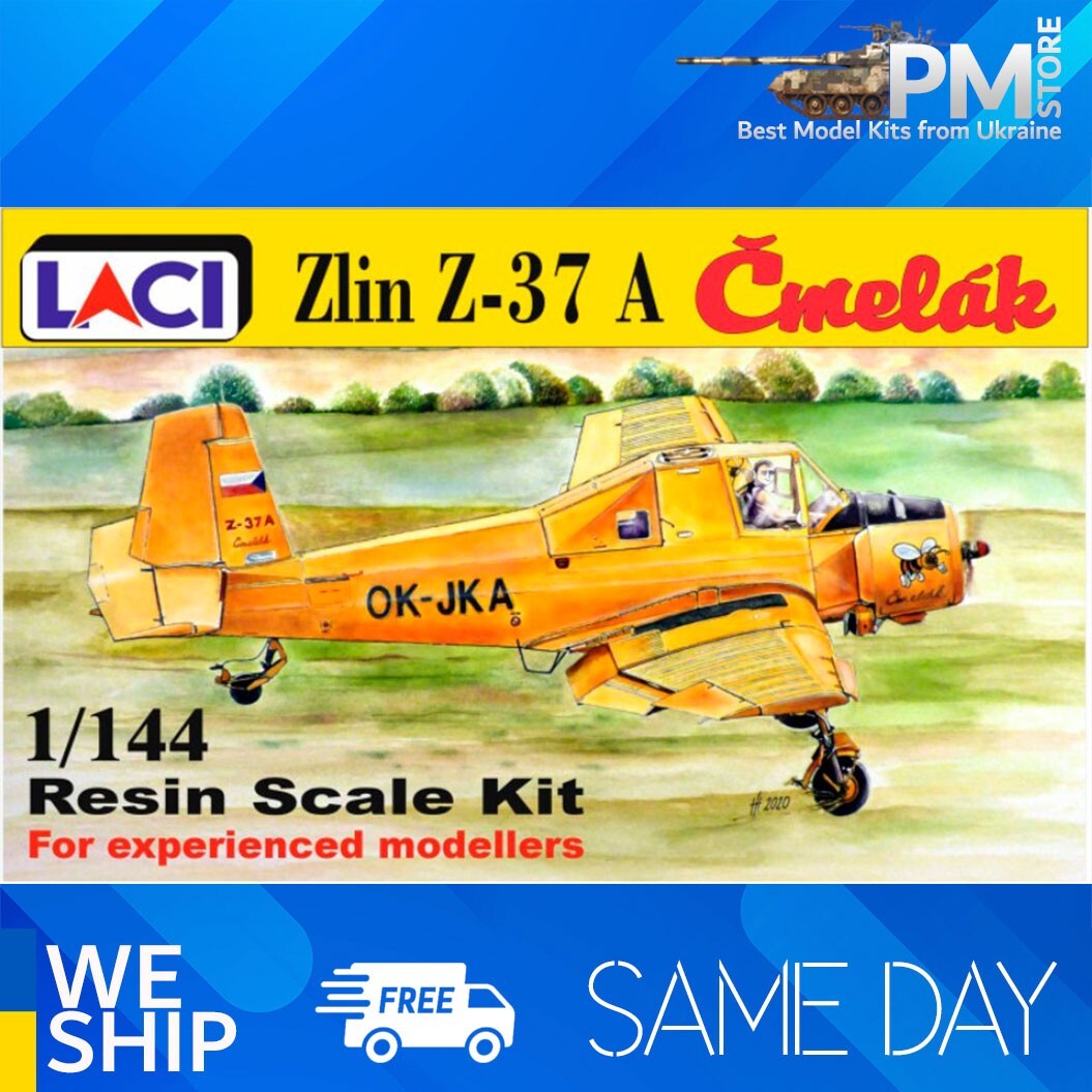 Laci 145001 1/144 Zlin LET Z-37A ČMELÁK Bumblebee Resin Czech