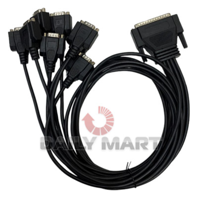 New In Box MOXA CBL-M62M9x8-100 Port Cable DB9*8 HDB62M