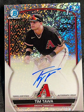2023 Bowman Chrome 1st SPECKLE REFRACTOR PROSPECT ROOKIE AUTO Tim Tawa 160/299