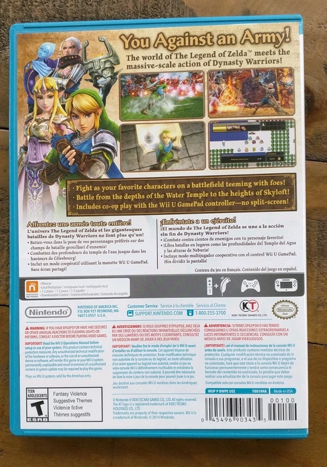 Like New ✹ LEGEND OF ZELDA HYRULE WARRIORS ✹ Wii U Game ✹ Complete USA Version - Image 3 of 3