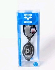 Arena Spider Mirror Junior Age 6-12 Soft Seals Swim Goggles Black-Silver-Green